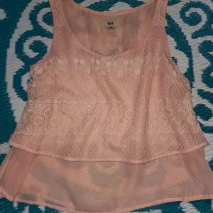 Issi blush colored sleeveless top